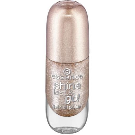 Essence, Лак для ногтей с эффектом геля Shine Last & Go, 8 мл (50 оттенков) №44, светло-золотой