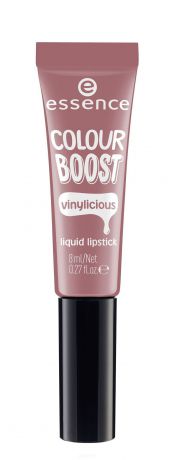 Essence, Жидкая губная помада Colour Boost Vinylicious Liquid Lipstick, 8 мл (6 тонов) №04, розовое дерево