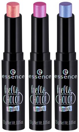 Essence, Помада-голографик для губ Hello Holo Lipstick, 1.5 гр (3 тона), №03, голубой