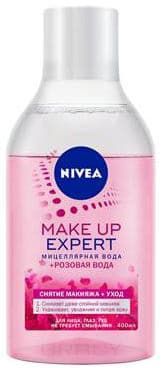 Мицеллярная вода + розовая вода Make-up Expert, 400 мл