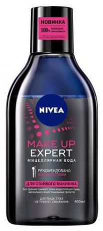 Nivea, Мицелярная вода для стойкого макияжа Make-up Expert, 400 мл