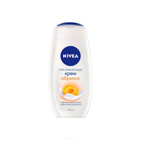 Nivea, Крем-гель для душа Молоко и абрикос, 750 мл