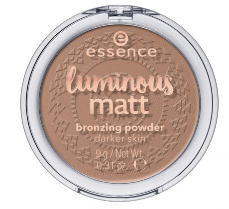 Essence, Пудра компактная Luminous Matt Bronzing Powder, 9 гр