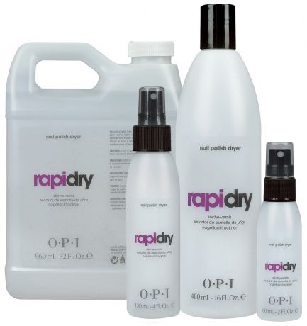 OPI, Жидкость для быстрого высыхания лака RapiDry Spray Nail Polish Dryer, 960 мл