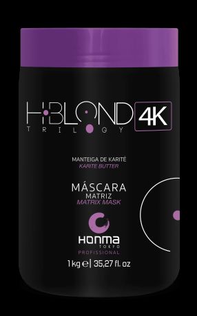 Honma Tokyo, Тонирующая маска для волос Matrix Mask H-Blond Trilogy 4K / Nutriblond Solution Шаг 2