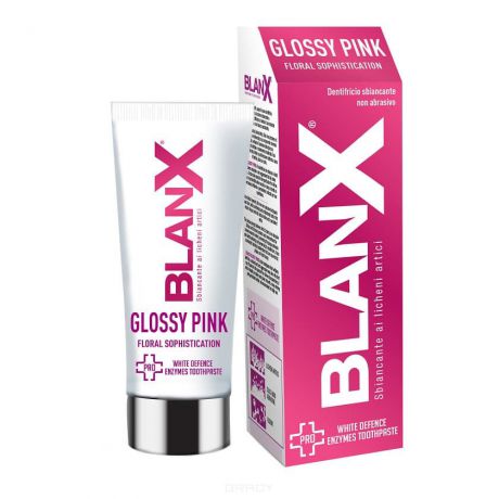 Зубная паста Бланкс для глянцевого эффекта Pro Glossy Pink, 75 мл