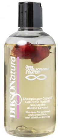 Шампунь с ягодами красного шиповника для окрашенных волос Natura Shampoo per capelli color with Rose Hips, 250 мл