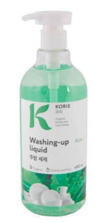 Korie, Washing-Up Liquid Aloe Средство для мытья посуды Алоэ, 490 мл