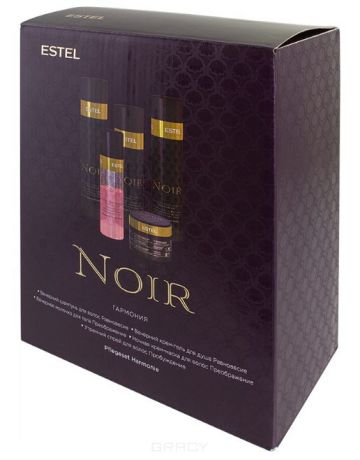 Otium Noir Набор Гармония (шампунь+крем-маска+спрей+молочко+гель для душа) Эстель
