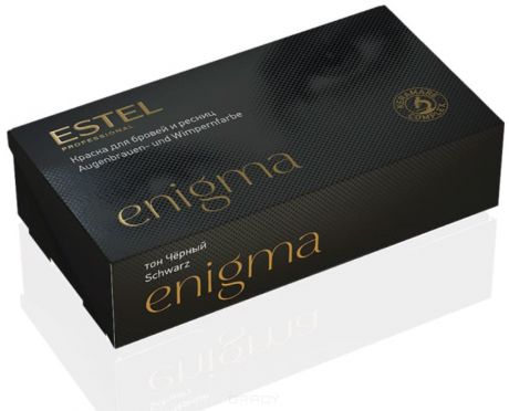 Estel, Enigma Краска для бровей и ресниц Эстель, 20 г (9 цветов) Тон Черный