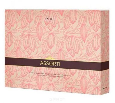 Estel, Chocolatier Набор для волос и тела Ассорти Эстель Assorty Chocolate Bar, 250/200/200/50/10 мл