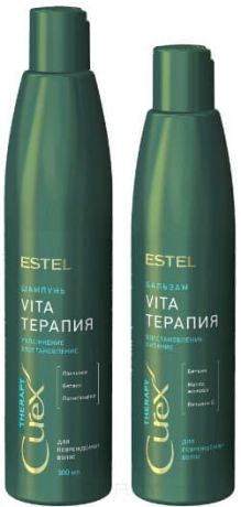Estel, Curex Therapy Набор для волос Эстель Vita Терапия (шампунь, крем-бальзам), 300/250 мл