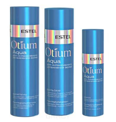 Estel, Otium Aqua Набор для волос увлажняющий Эстель (шампунь, бальзам, спрей-кондиционер), 250/200/200 мл