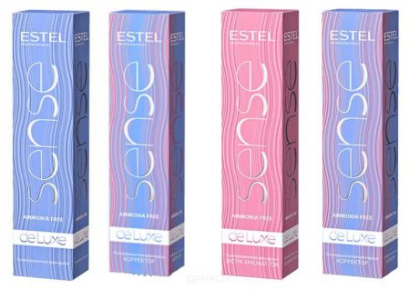 Estel, De Luxe Полуперманентная крем-краска для волос Эстель Sense, 60 мл (76 оттенков) 7/0 Русый