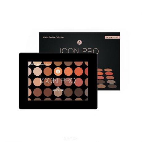 Absolute New York, Палетка теней Icon Pro Palette (2 вида), 1 шт, Sahara Sunset