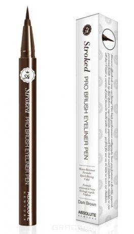 Подводка для глаз Pro Brush Eyeliner Pen Dark Brown, темно-коричневый