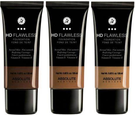 Absolute New York, Тональная основа Flawless HD Foundation, 28 мл (4 тона), 28 мл, Beige