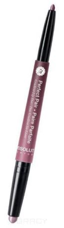 Absolute New York, Двухсторонняя помада-карандаш для губ Perfect Pair (5 оттенков), 1 шт, Rose Wood