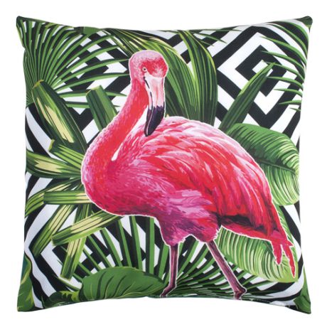 Подушка декоративная "Тропические фламинго" (40*40)