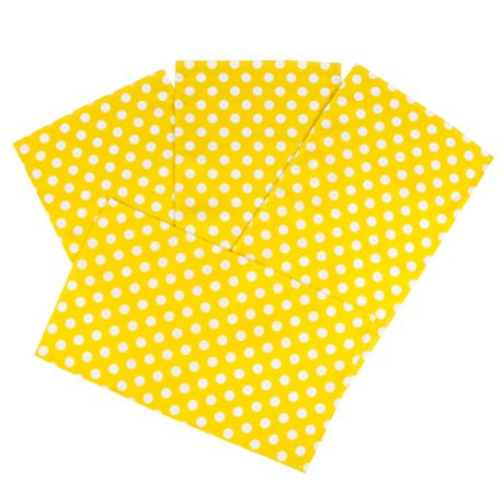 Набор кухонных полотенец "Горошек жёлтый" (упаковка 4 штуки) (35х60)
