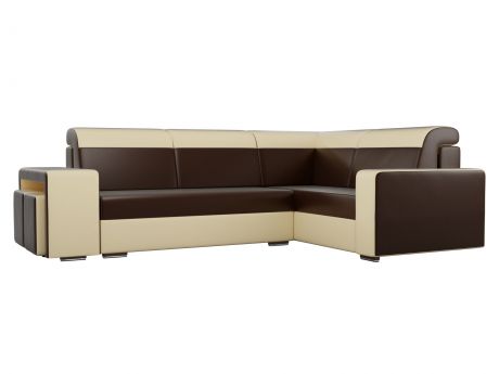 Угловой диван Мустанг с двумя пуфами Правый MebelVia