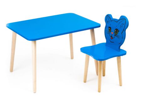 Комплект детской мебели Джери с голубым столиком