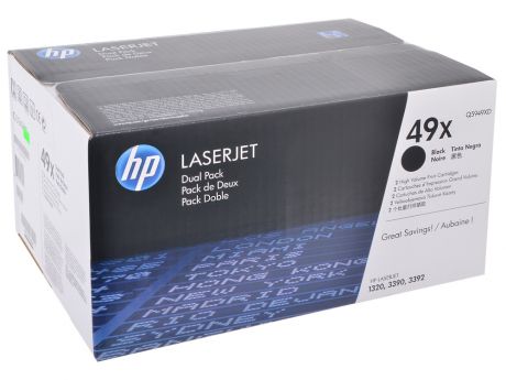 Картридж HP Q5949XD для LJ 1160/1320. Черный. 6000 страниц. Двойная упаковка.