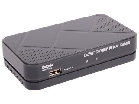 Цифровой телевизионный DVB-T2 ресивер BBK SMP023HDT2 темно-серый