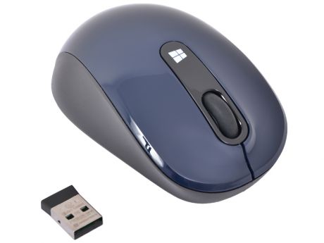 Мышь беспроводная Microsoft Sculpt Mobile Mouse 43U-00014 Blue USB оптическая, 3 кнопки + колесо