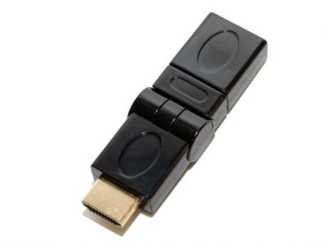 Переходник HDMI M-HDMI F 5bites HH1004G черный поворотный позолоченные контакты