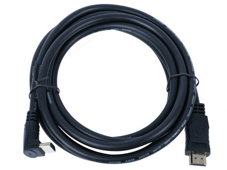 Кабель HDMI VCOM CG523-3M 3м, v2.0 Г-образный коннектор
