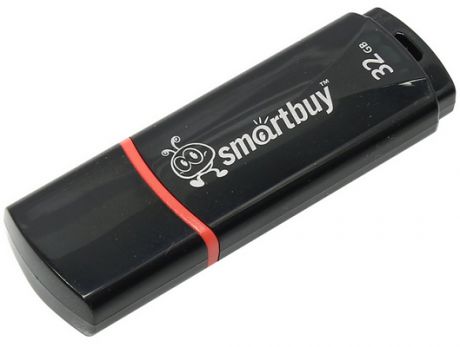 USB флешка Smartbuy Crown 32Gb Black (SB32GBCRW-K) USB 2.0 / 15 Мб/с / 5 Мб/с