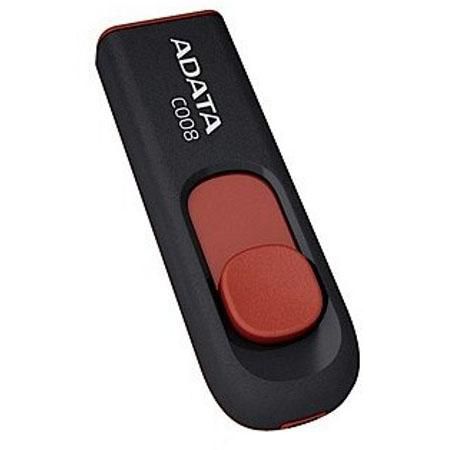 Флешка USB 64Gb A-Data C008 USB2.0 AC008-64G-RKD черно-красный USB 2.0