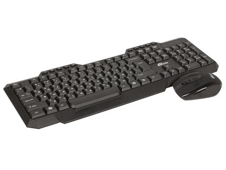 Клавиатура + мышь RitmixRKC-105W USB Black USB(Radio) 1600dpi, Оптическая<br>5 кнопок + колесо-кнопка<br>Переключатель режимов DPI (800/1600)