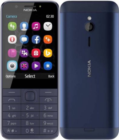 Мобильный телефон Nokia 230 Dual Sim RM-1172 Blue 16 Mb/32 Mb/2.8" (320 x 240)/DualSim/BT