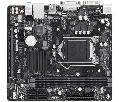 Материнская плата GIGABYTE H310M S2V 2.0 S1151v2, H310, 2xDDR4, PCI-Ex16, PCI-Ex1, D-Sub, DVI, SATA III, GB Lan, USB3.1, mATX, Retail