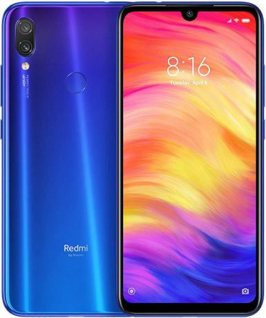 Смартфон Xiaomi Redmi Note 7 Neptune Blue (M1901F7G) Qualcomm Snapdragon 660 (2.2)/3 Gb/32 Gb/6.3" (2340 x 1080)/DualSim/LTE/NFC/BT/Android 9.0