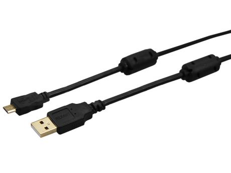 Аксессуар Rexant USB-A (male) - MicroUSB (male) 1.8m Black 18-1164-1