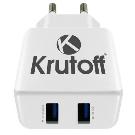 Зарядное устройство Krutoff CH-03 2xUSB 2.1A 2172
