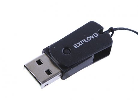 Кардридер Exployd MicroSD - MicroUSB/USB 2.0 OTG Black EX-AD-304