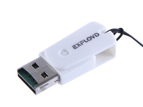 Кардридер Exployd MicroSD - MicroUSB/USB 2.0 OTG White EX-AD-305