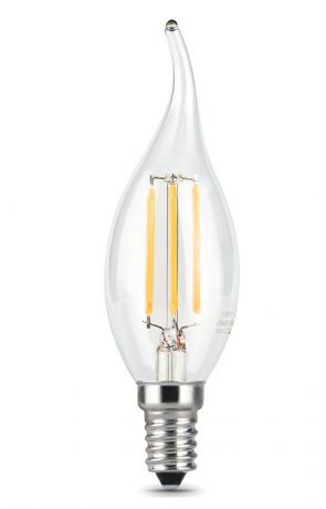 Лампочка Gauss LED Filament Candle Tailed E14 5W 2700K 104801105