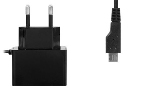 Зарядное устройство Ainy Micro USB+USB 2000 mAh EA-032A Black
