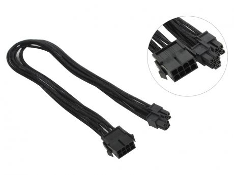 Аксессуар Кабель Akasa Flexa 8pin ATX Extension Cable 40cm AK-CBPW08-40BK