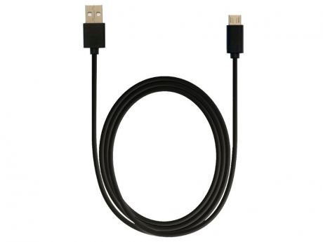 Аксессуар Media Gadget USB - MicroUSB U-MCU12P 1m Black MGMCU12PBK