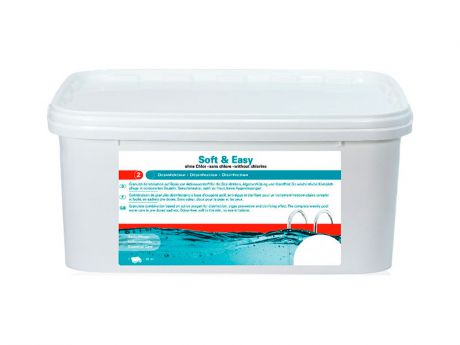 Бесхлорное средствово дезинфекции и борьбы с водорослям Bayrol Soft and Easy 2.24kg 4599208