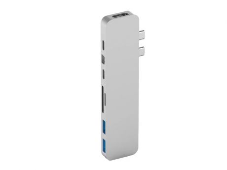 Хаб USB HyperDrive Hyper Pro 8-in-2 Hub Silver GN28D-SILVER