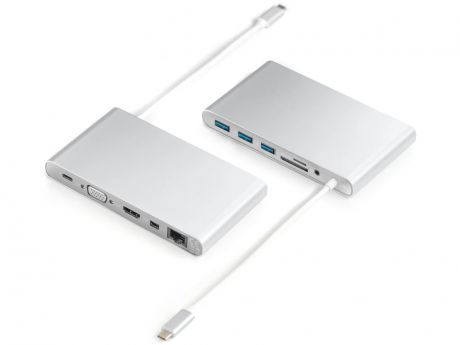 Адаптер HyperDrive Ultimate USB-C Hub Silver GN30B-SILVER
