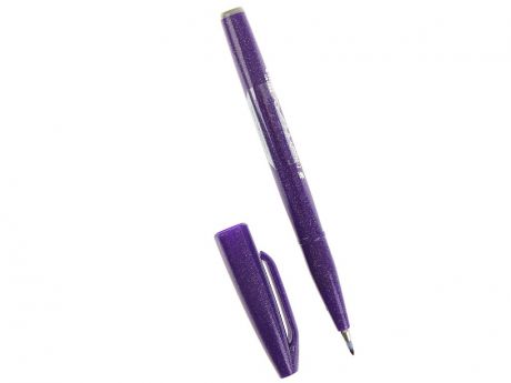 Фломастер-кисть Pentel Brush Sign Pen Purple SES15C-V