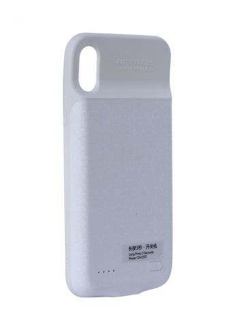 Аксессуар Чехол-аккумулятор Baseus для APPLE iPhone X Plaid Backpack Power Bank Case 3500mAh White ACAPIPHX-BJ02